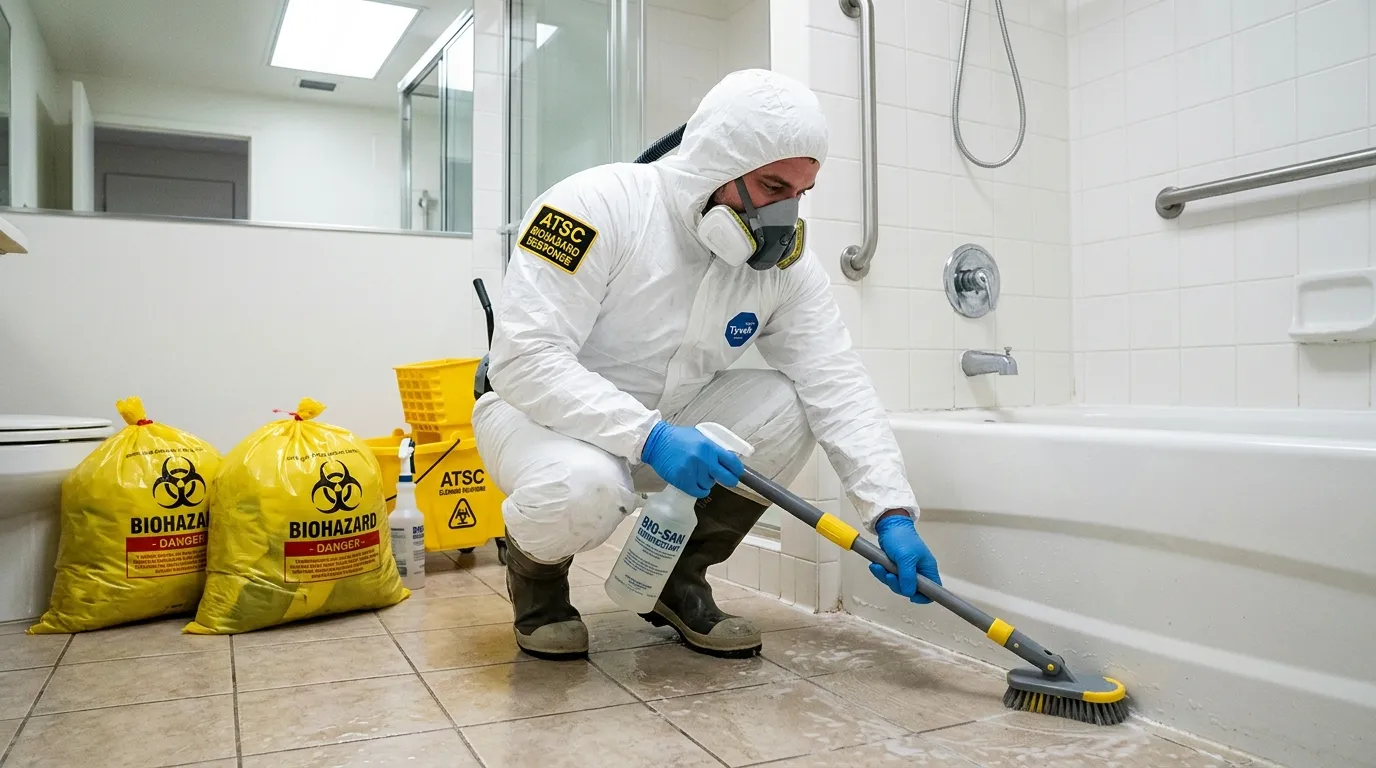 Decontamination equipment deployed for Blood Cleanup in Warner Robins